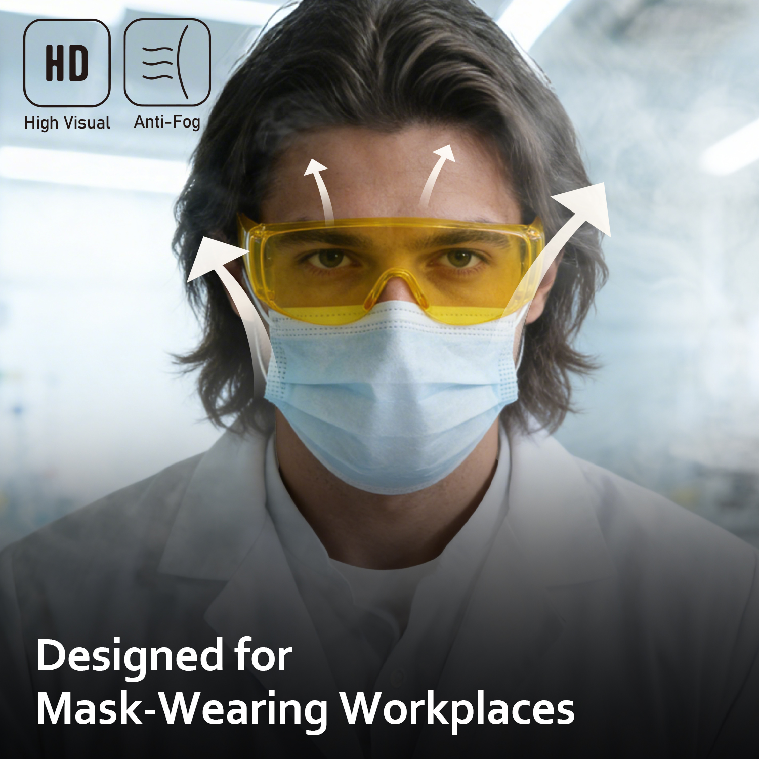 Защитные очки OTG, надеваемые поверх очков, отпускаемых по рецепту | АНСИ Z87.1 и EN166