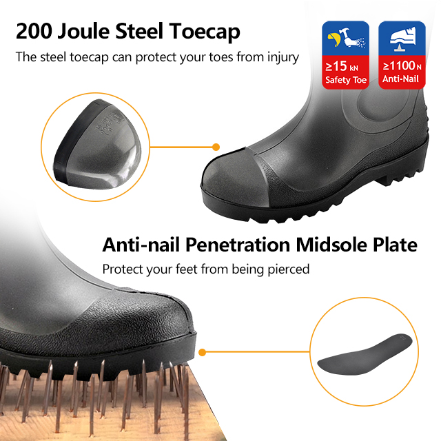 S5 Safety Safety Boots W-6037 Black