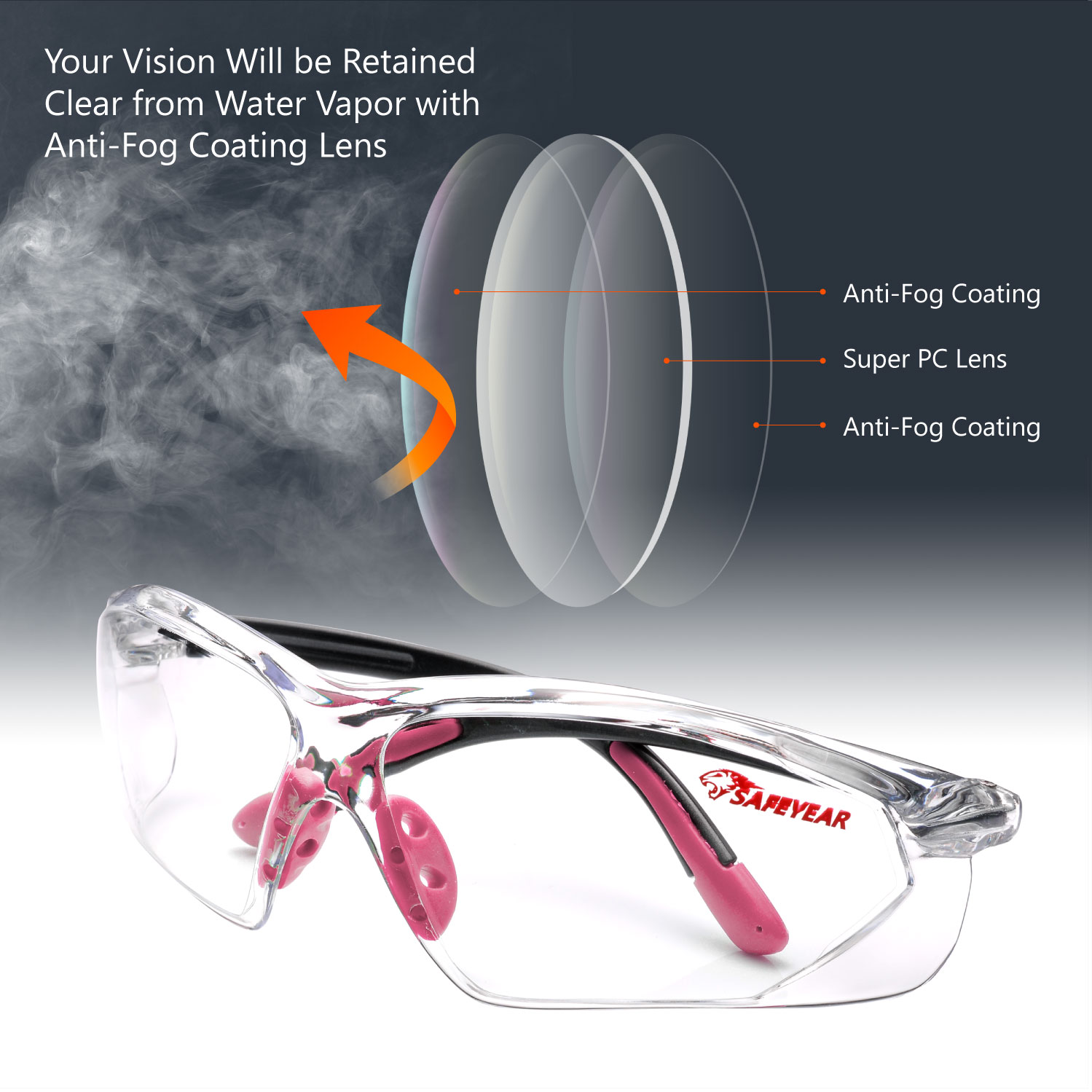 Защитные защитные очки Lady Design SG003 Розовый