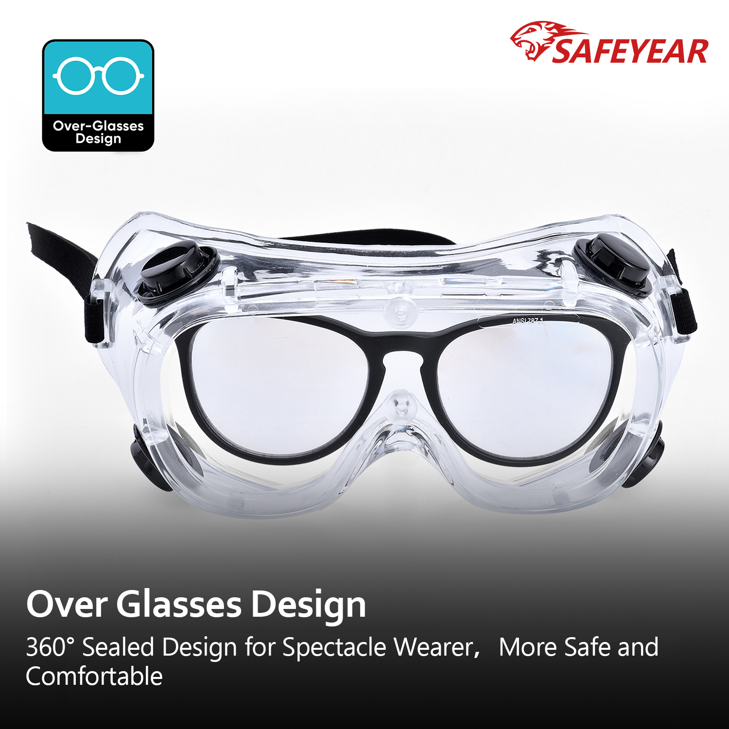 Готовые запасы прозрачные Googles SG032