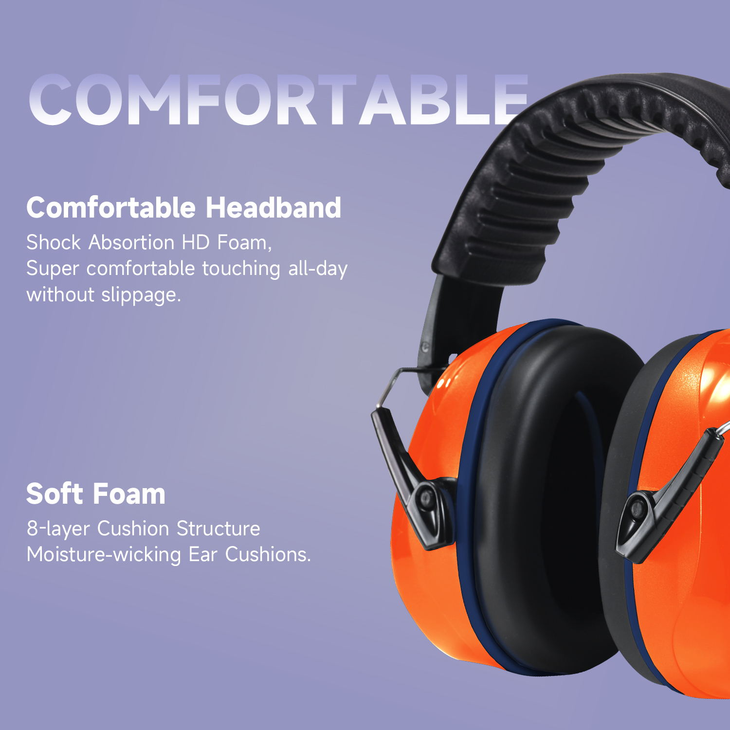 Защита от слуха ABS Защитные ушные муфты готовы к запасу FM-1B Orange