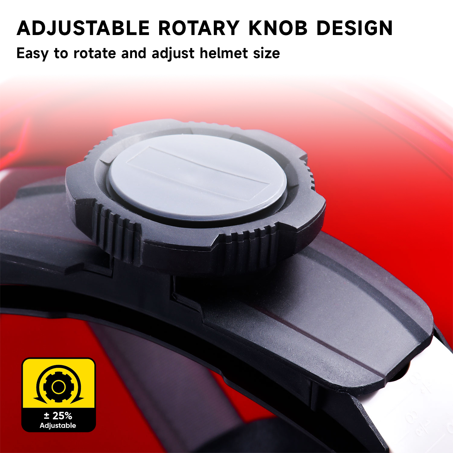 Красный строительный шлем W-002 