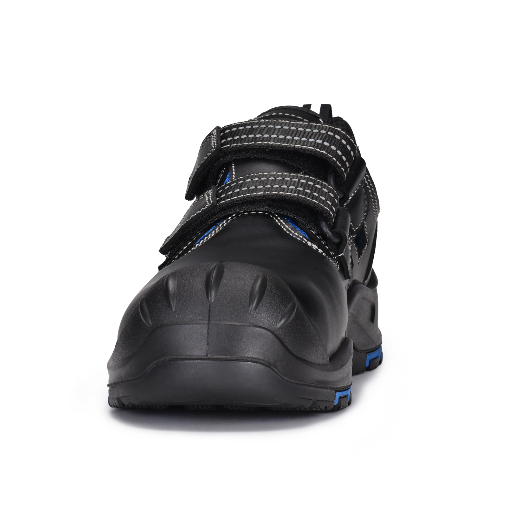 Сандалии рабочие ботинки дизайн липучки L-7585 синий / металл бесплатно