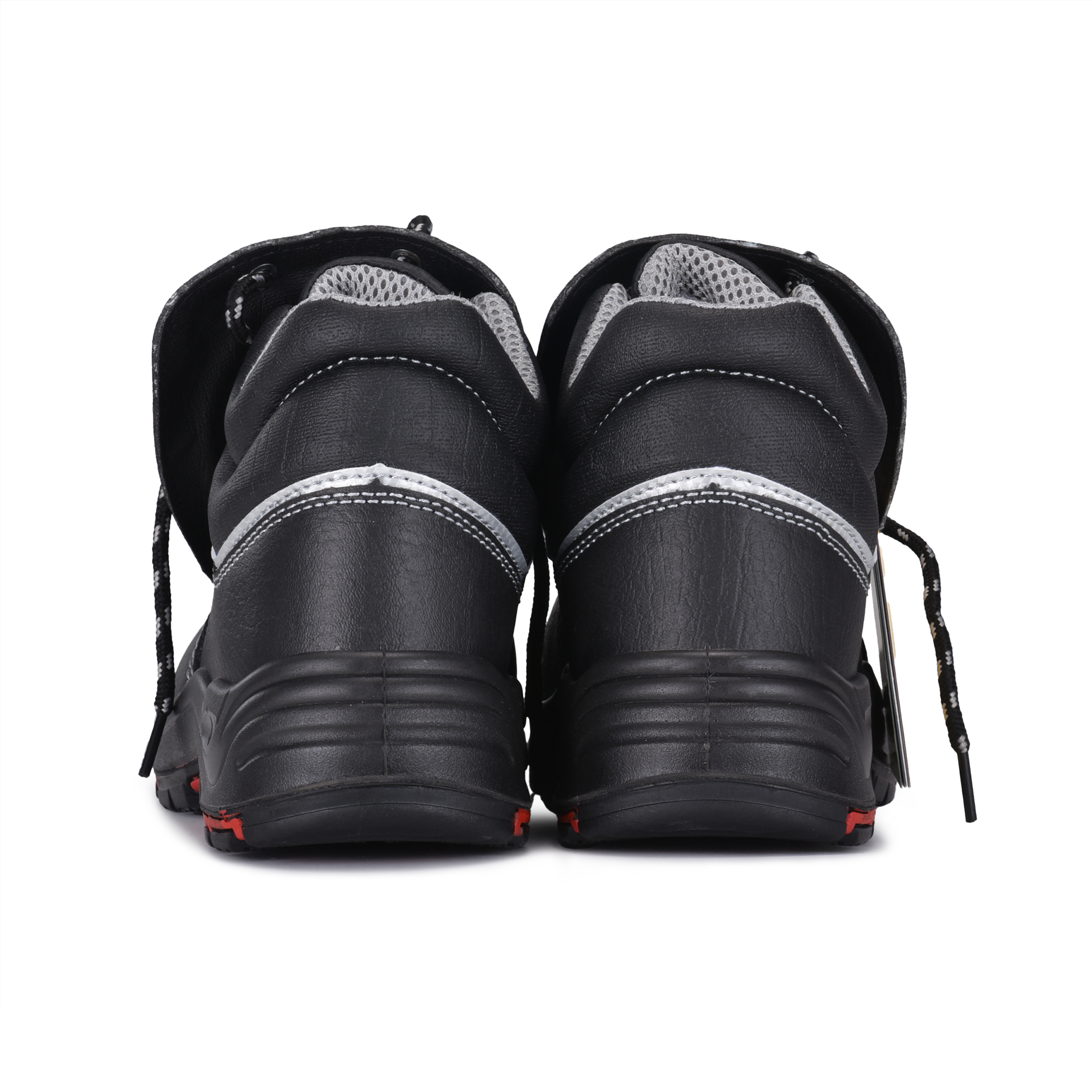 Сварные рабочие ботинки PU Rubber Black Work Boots M-8027PR