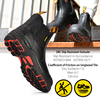 Готовые черные кожаные защитные ботинки для мужчин и женщин M-8025NBK