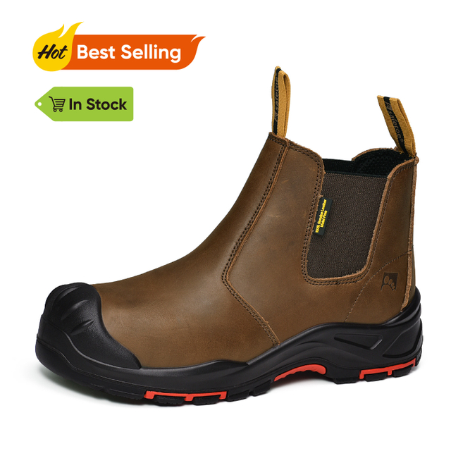 Мужские кожаные защитные ботинки Chelsea Dealer для шахт M-8025NBO
