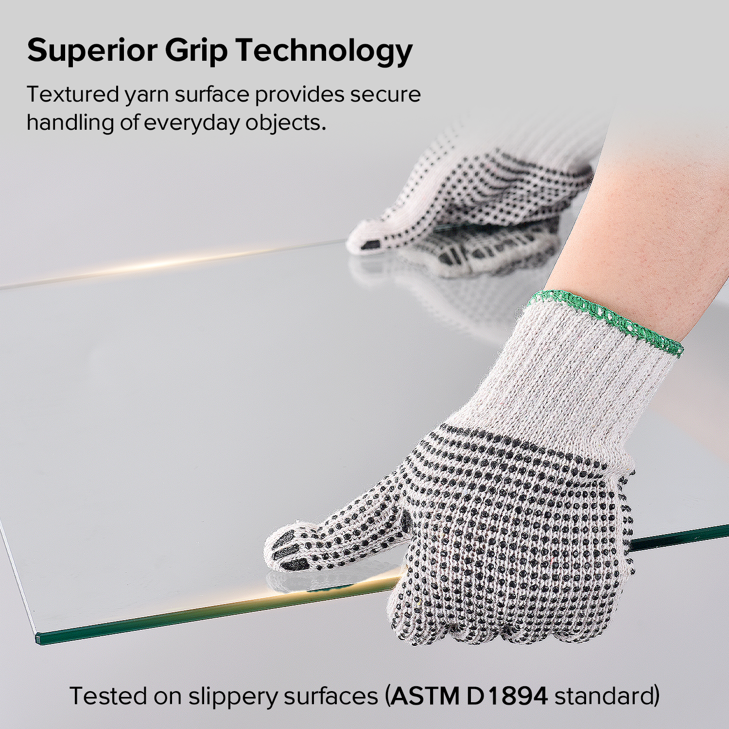 Защитные рабочие перчатки из ПВХ с точками FL-7259