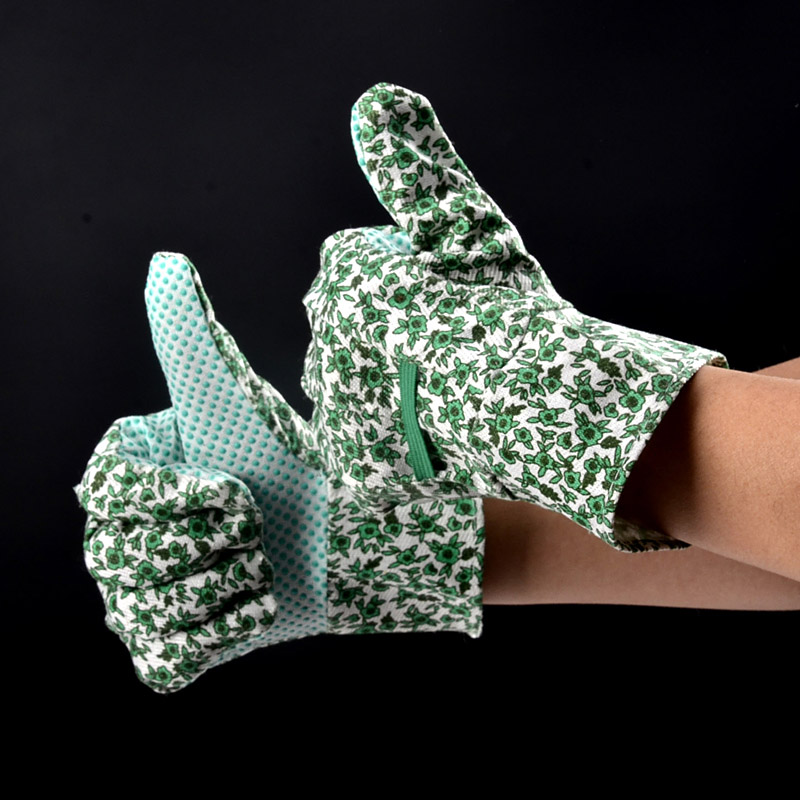 ПВХ пунктирные садовые перчатки FL-5533