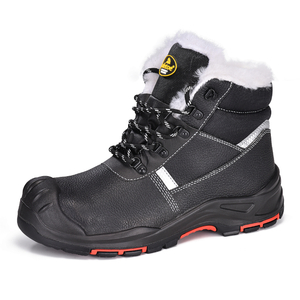 Зимние защитные ботинки с композитным носком на меховой подкладке для холодной погоды M-8573