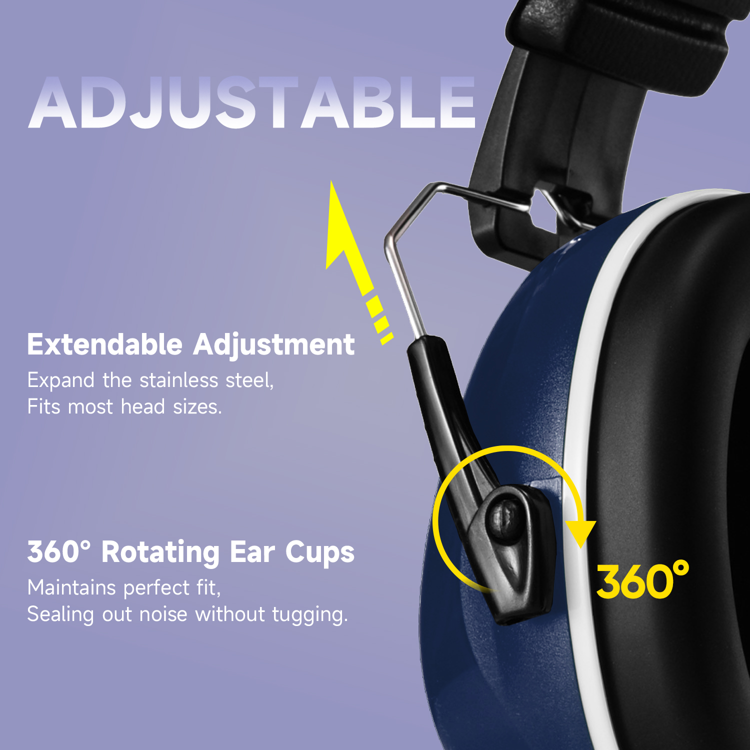 Защита от слуха ABS Защитные ушные муфты готовы к запасу FM-1B Blue