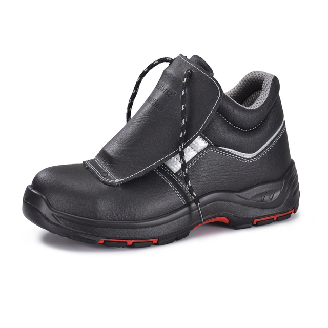 Сварные рабочие ботинки PU Rubber Black Work Boots M-8027PR