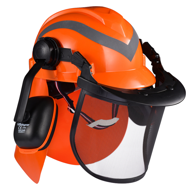 Лесные шлемы с лицевым щитом M-5009 Orange