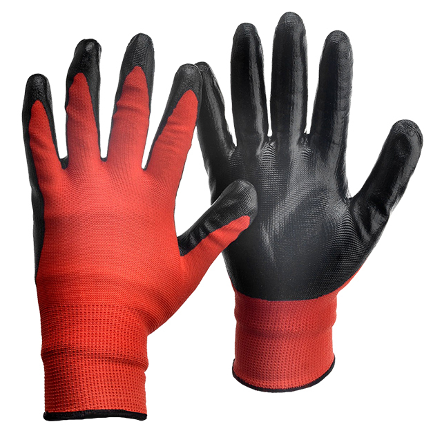 Сверхпрочные рабочие перчатки с нитриловым покрытием FL-N1001