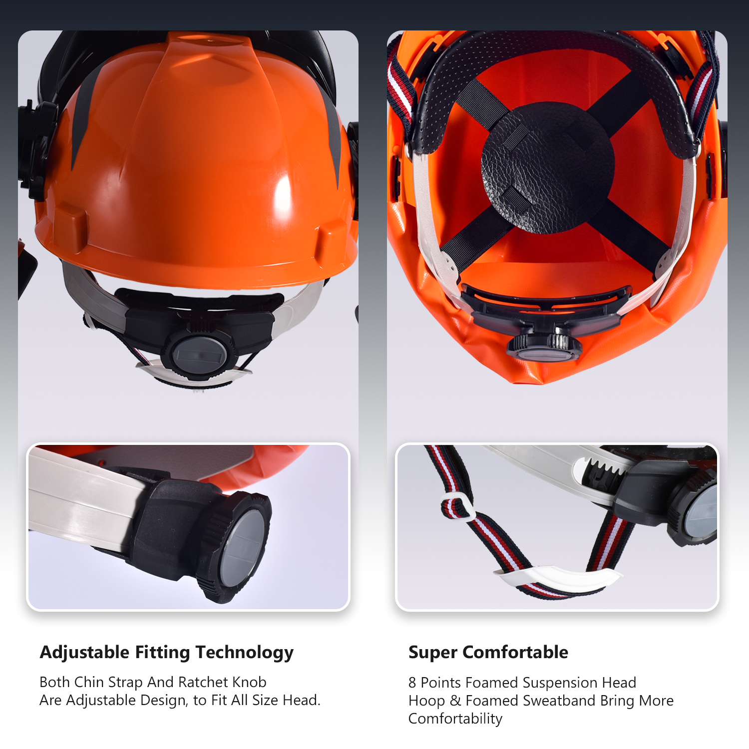 Лесные шлемы и защита за защиту лица M-5009 Orange