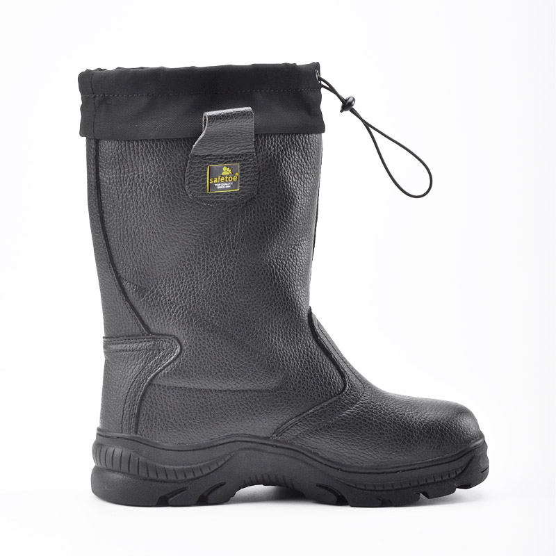 Черная теплая рабочая обувь для защиты от снега для мужчин