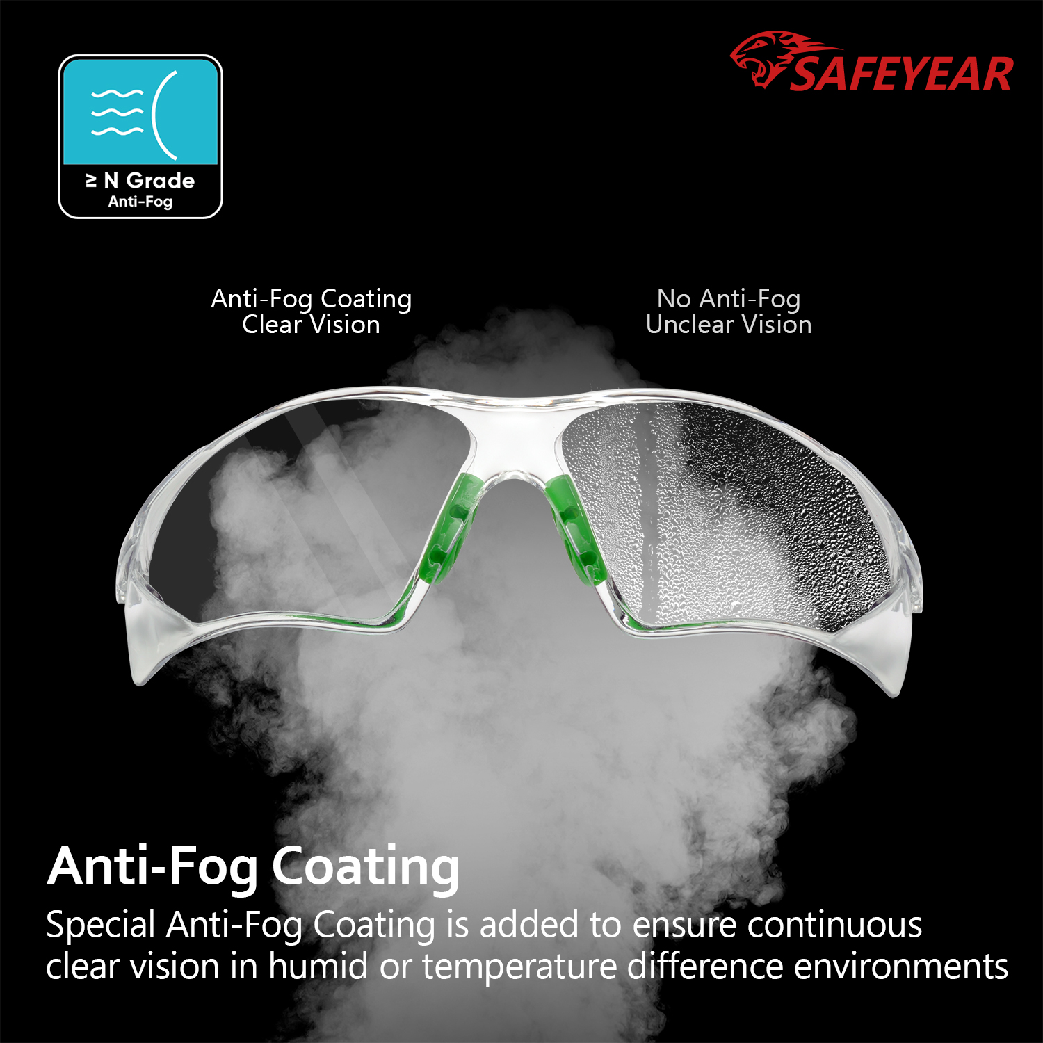 Готовые запасы против Fog Seange Glasses SG003GN