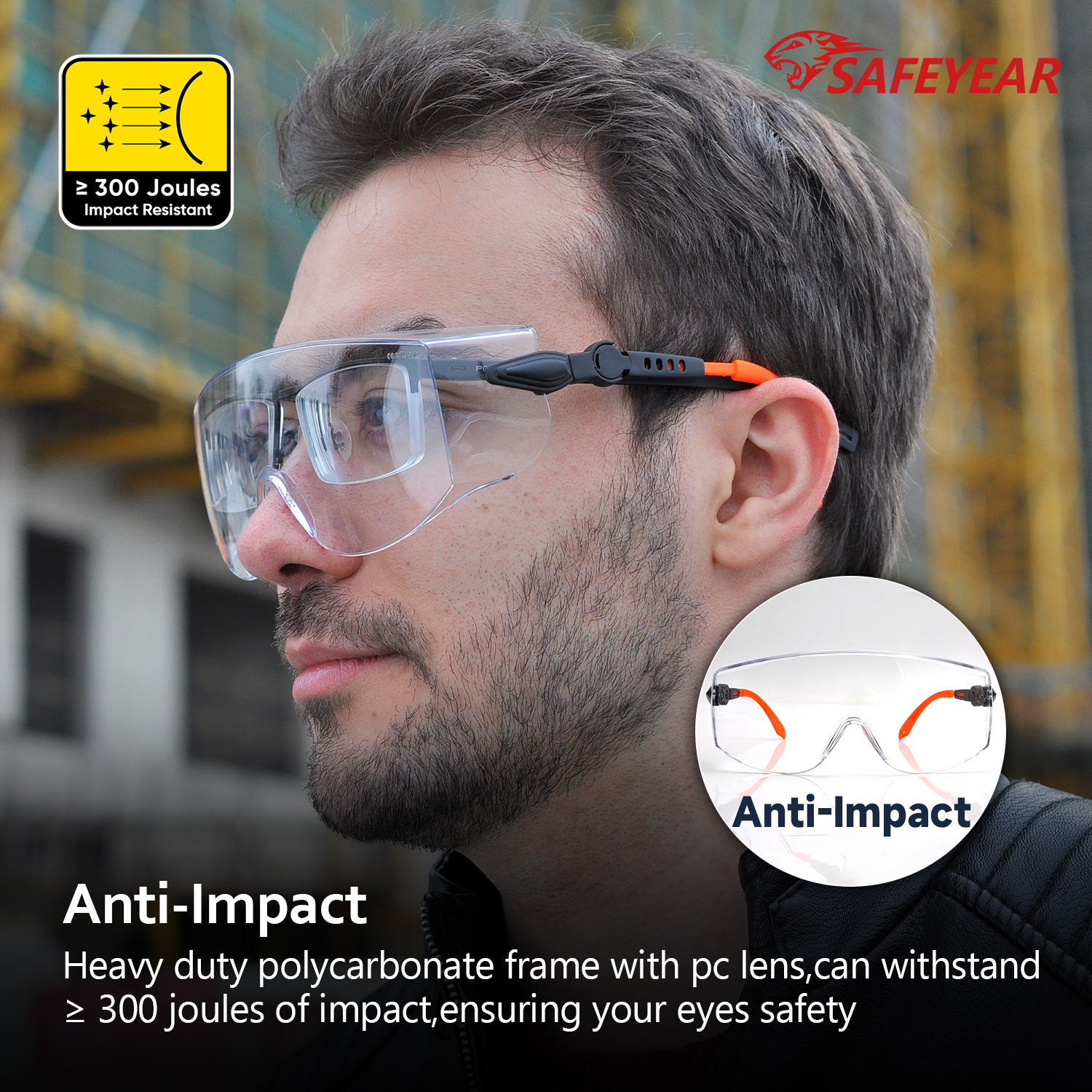 Над очками рабочие безопасности Goggles SG009