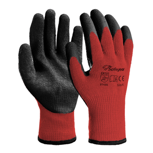 Защитные рабочие перчатки с латексным покрытием LY-3013 Grip Guarder Red
