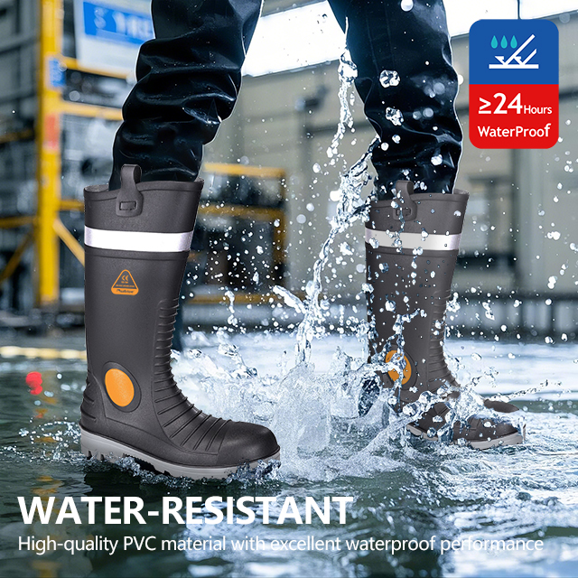 S5 Steel Toe PVC Boots Waterpronation W-6055 Aqua Guarder