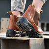 Коричневые рабочие ботинки челси M-8025 