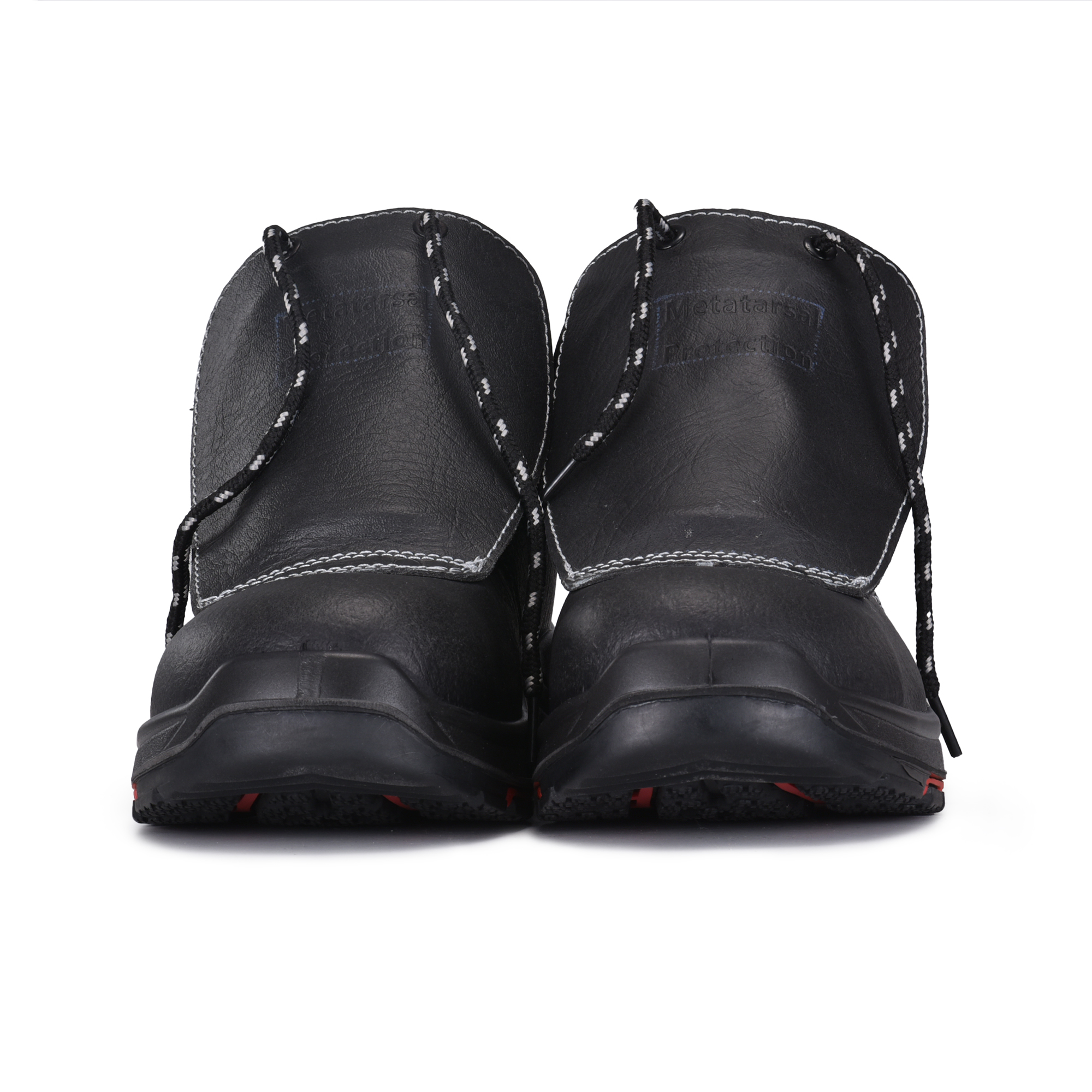Сварные рабочие ботинки PU Rubber Black Work Boots M-8027PR
