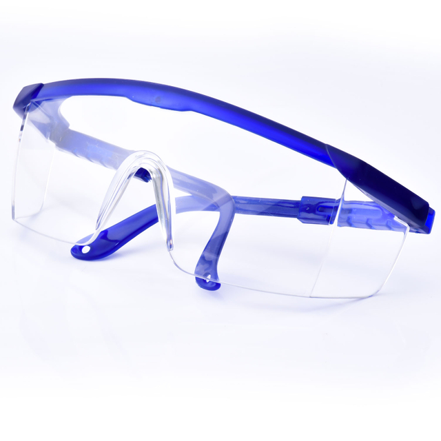 Высококачественные защитные очки прозрачные KS102 синие