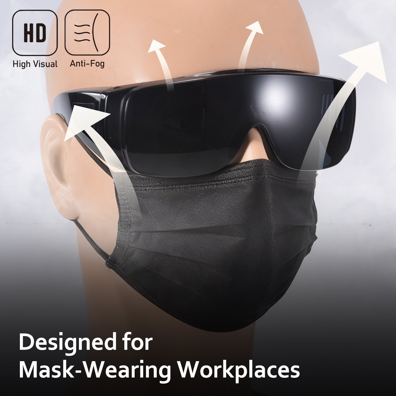 Защитные очки OTG, надеваемые поверх очков, отпускаемых по рецепту | ANSI Z87.1 и EN166 SG035