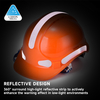  Производство наушников Строительное защитное шлем ABS CE утвержденные защитные шлемы W-018 Orange