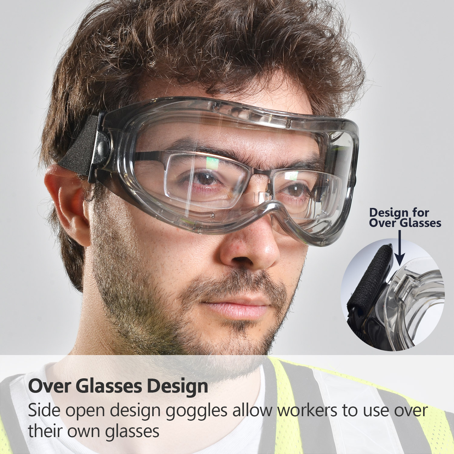Прозрачные защитные очки SG007