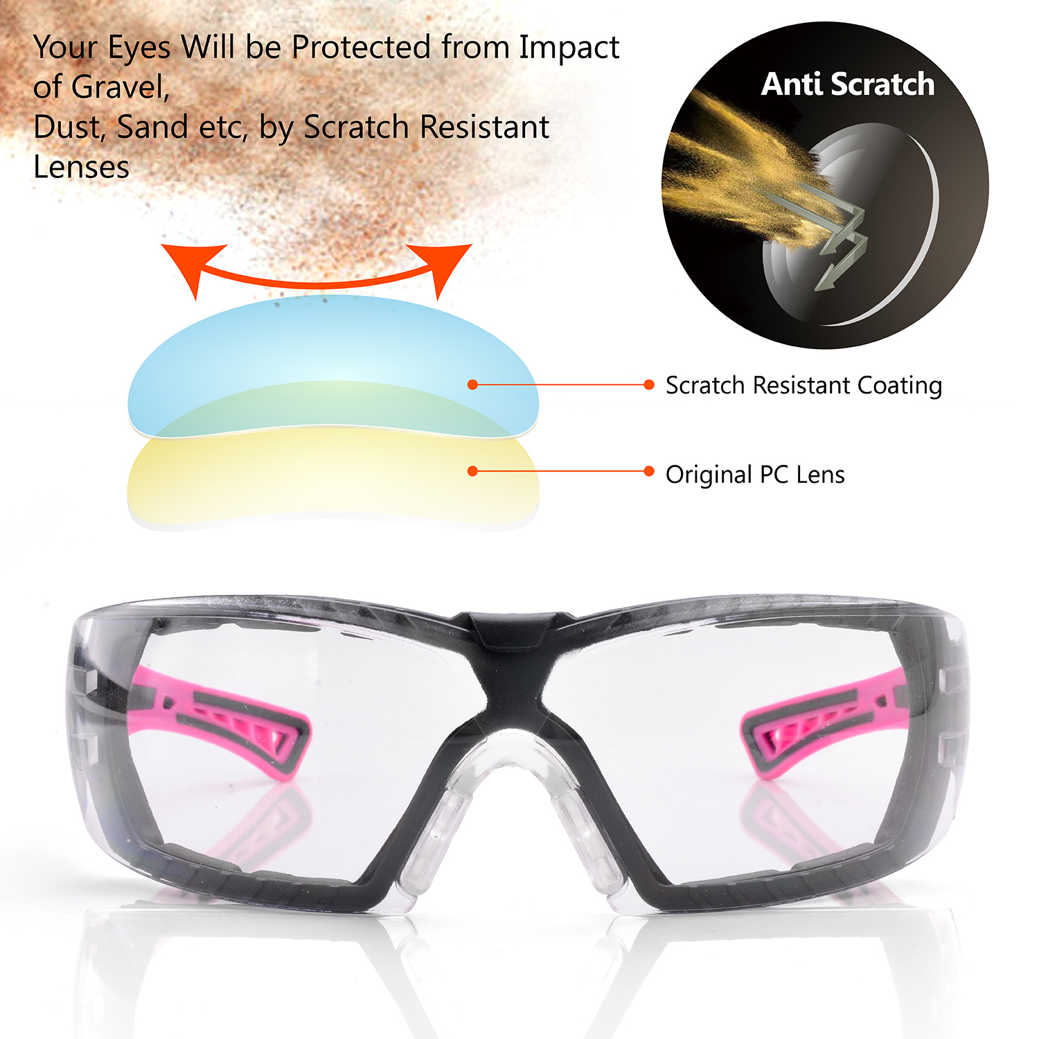 Защитные очки Lady Design с защитой от запотевания SG010
