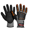 Готовые механические рабочие перчатки с защитой от порезов TPR9004 Orange