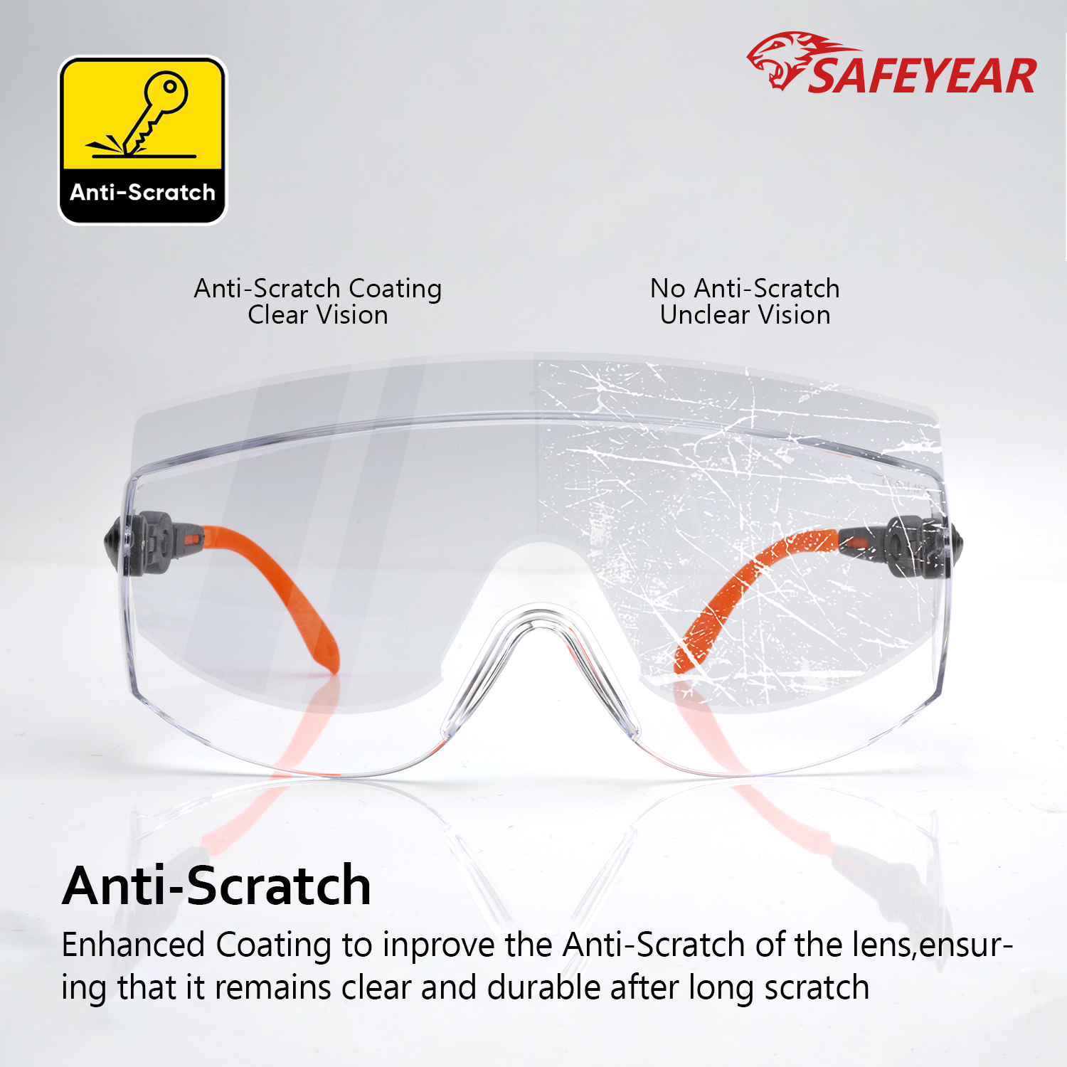 Над очками рабочие безопасности Goggles SG009