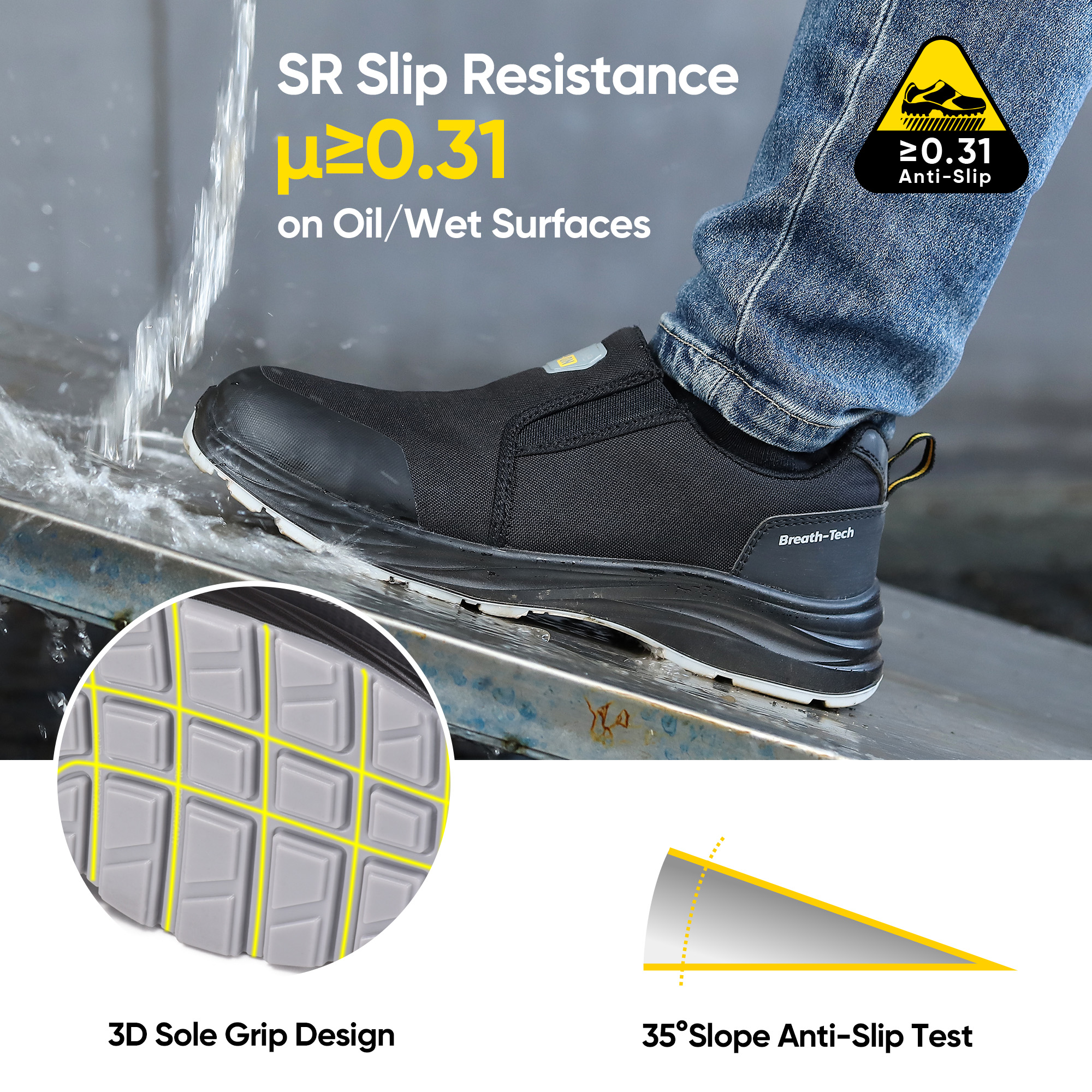 Safety Shoes Builders Warehouse Deshate Work Shoes L-7561