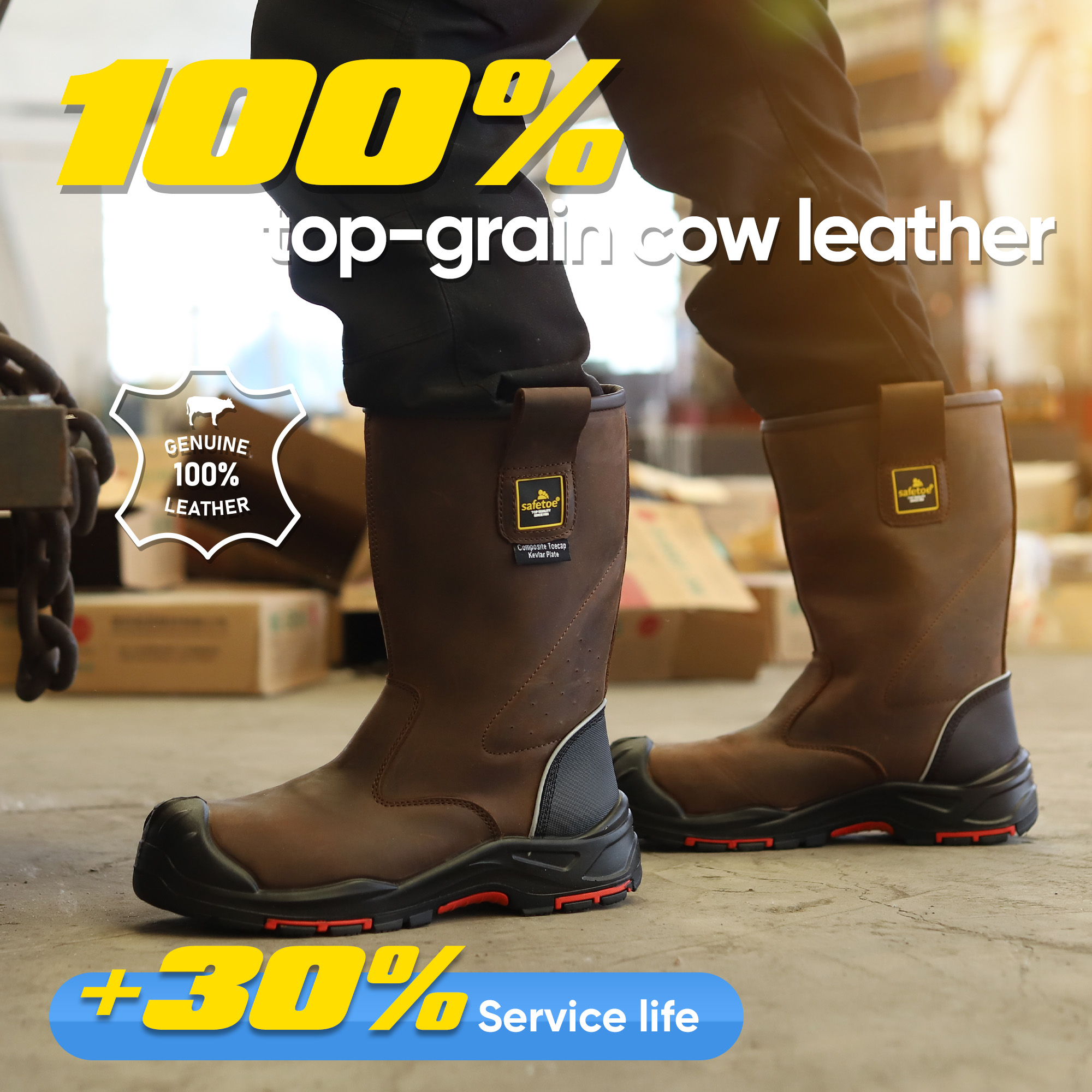 S3 Oil Industry Boots Rigger Rigger Work Boots H-9437 