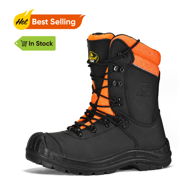 Легкие защитные ботинки для лесорубов с цепной пилой со шнуровкой на носке LMZ9051088 