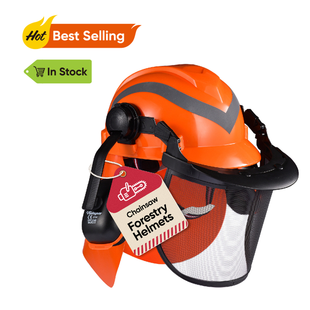 Лесные шлемы и защитная маска для лица M-5009 Оранжевый