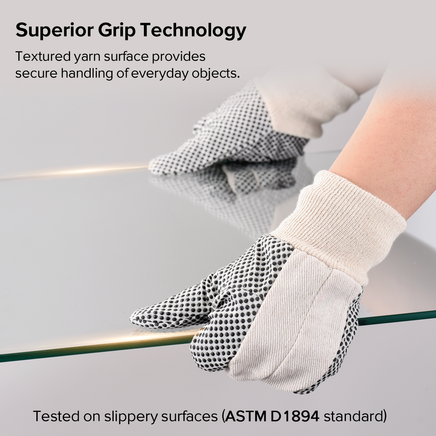 Защитные рабочие перчатки из ПВХ в горошек FL-5519A