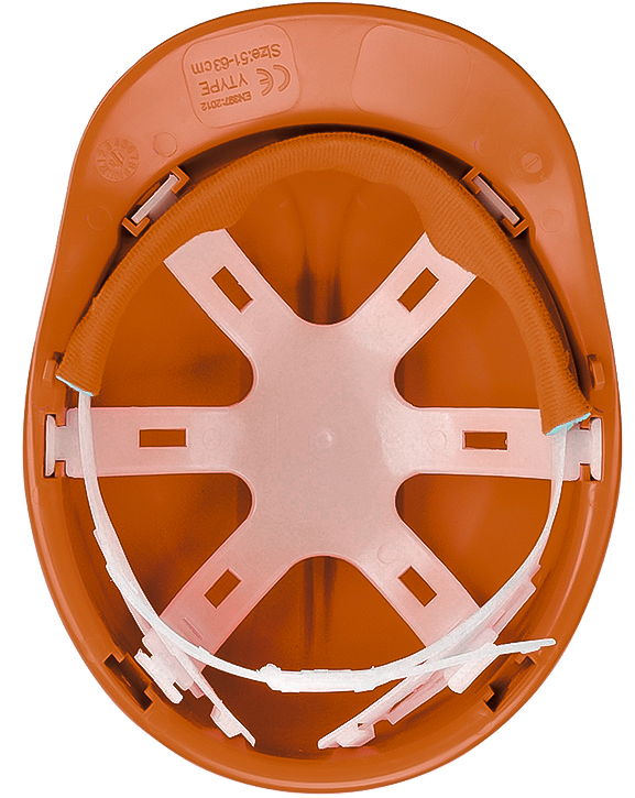 Защитная каска с регулируемой пряжкой W-033 Orange