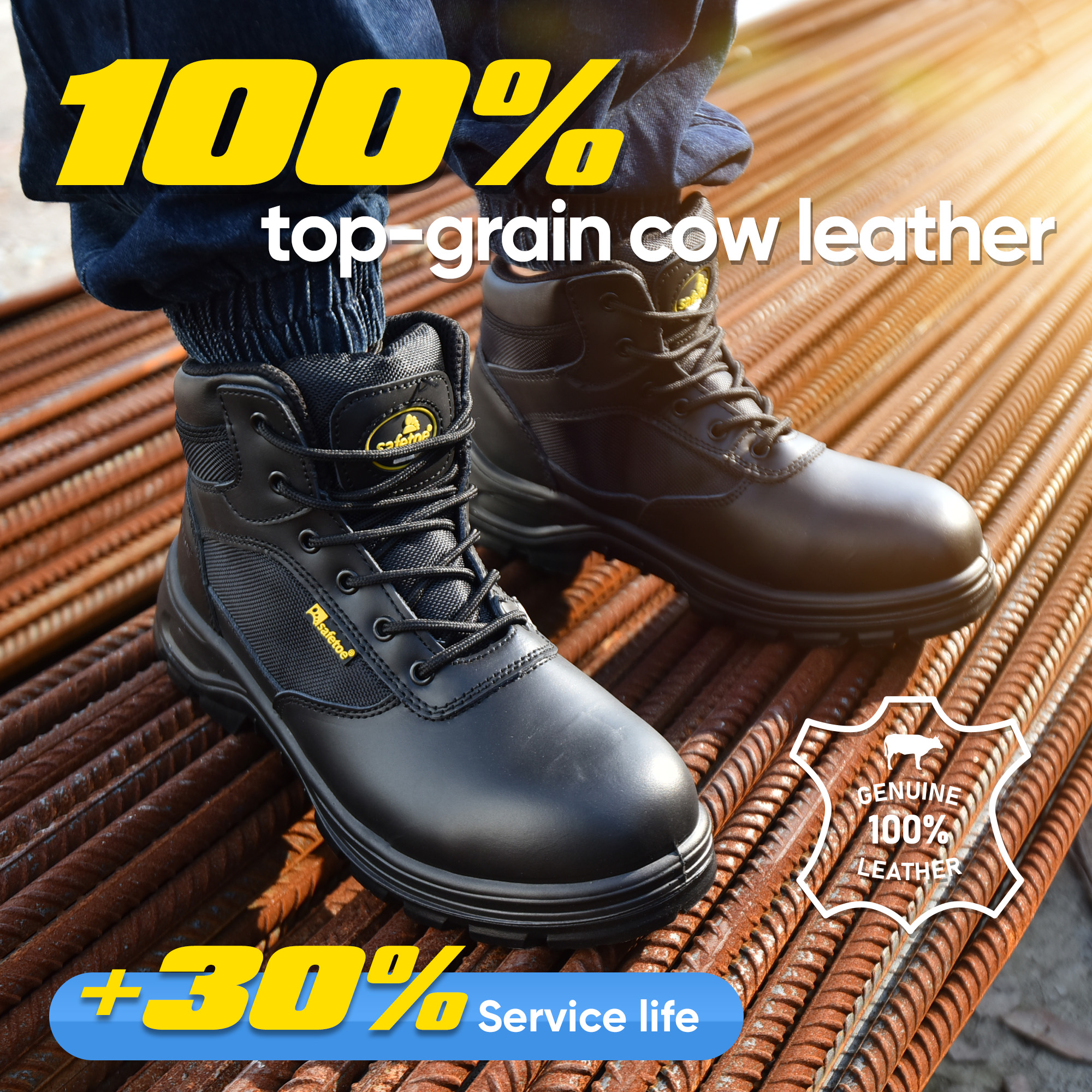 Ботинки рабочие тактического дизайна M-8515 SafeCombat-M