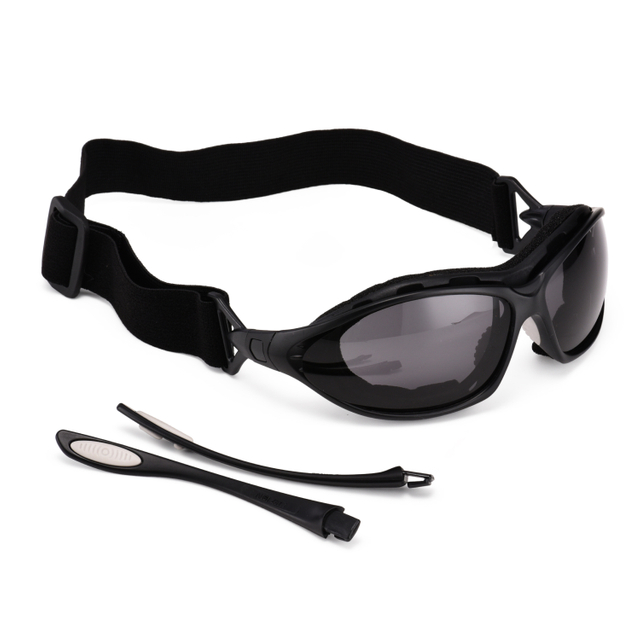 Защитные солнцезащитные очки с черными линзами SG002 Black