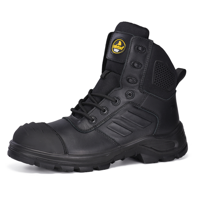 Высококачественные промышленные рабочие ботинки Safey на молнии M-8578 черные