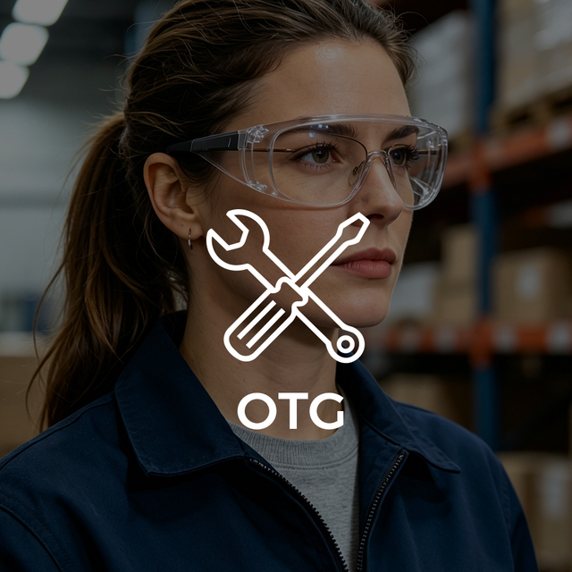 Защитные очки OTG для ношения поверх очков с диоптриями